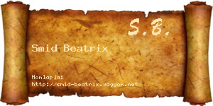 Smid Beatrix névjegykártya