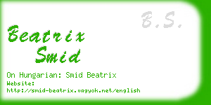 beatrix smid business card